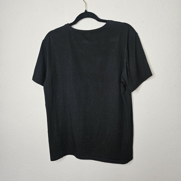 Funny Tee Spell out Words Graphic Black White Unisex T‎ Shirt Size XL - Picture 6 of 6